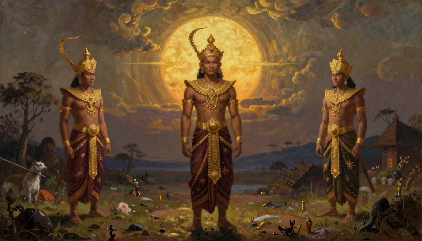 The Origin — Creation of the Three Worlds