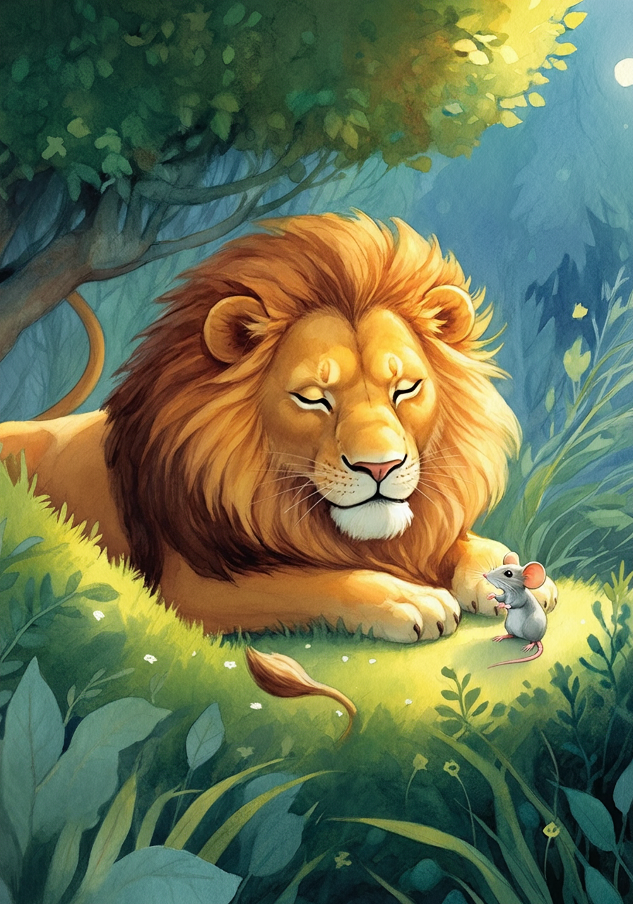 [THE LION and the MOUSE.](#contents)