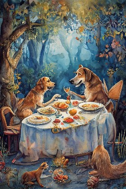 The Dog and His Master's Dinner
