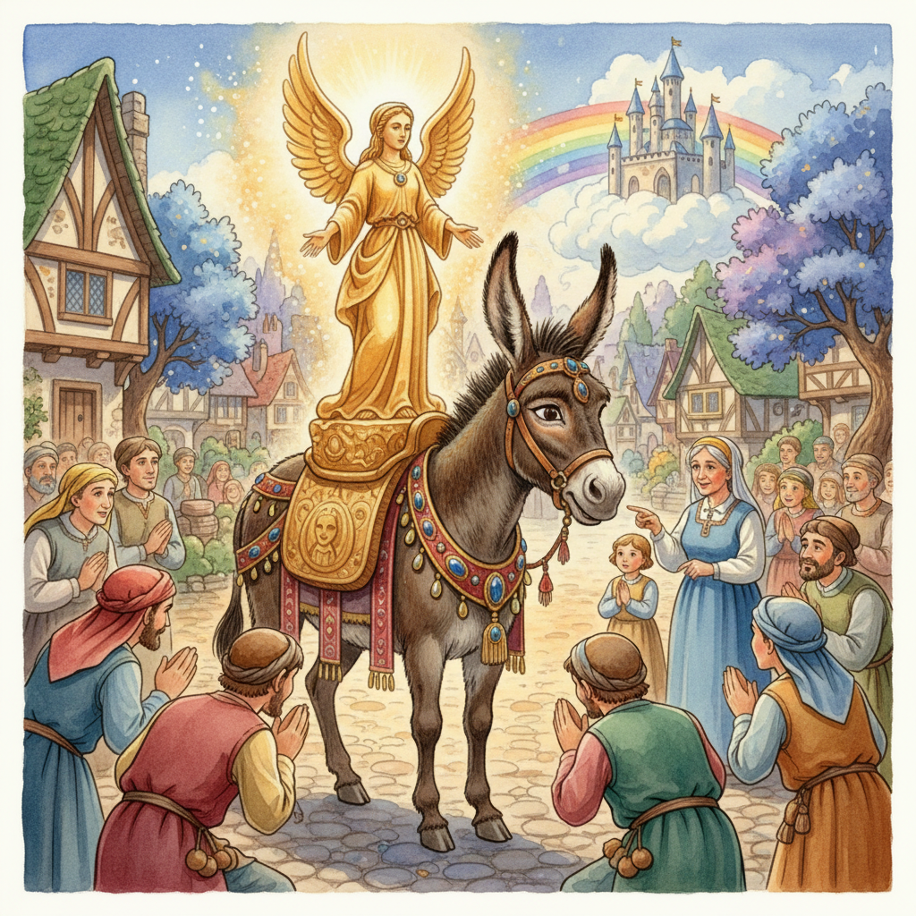 THE ASS CARRYING THE IMAGE