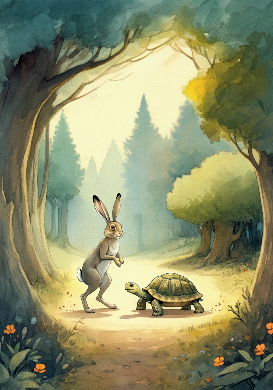 THE HARE and THE TORTOISE