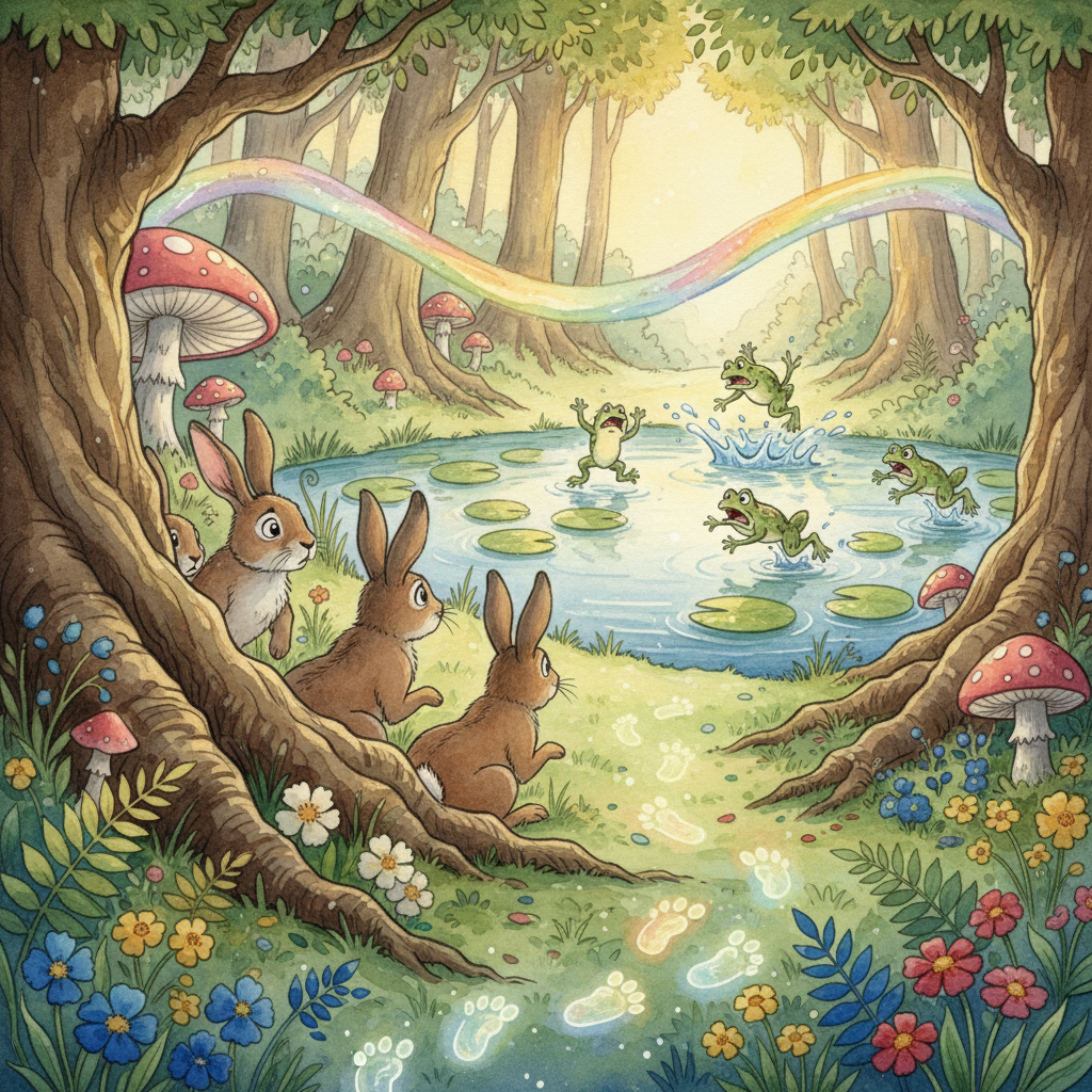 THE HARES and THE FROGS