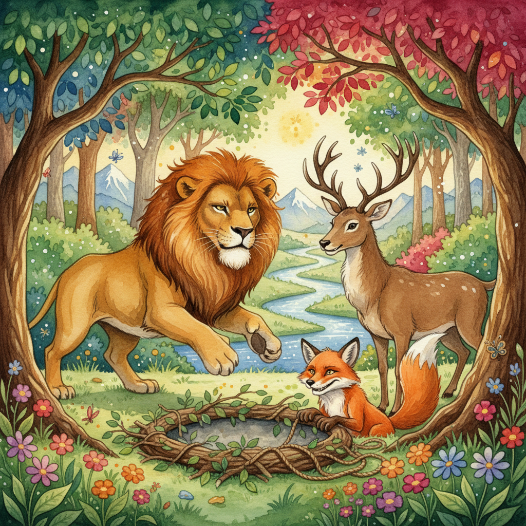 THE LION, THE FOX, and THE STAG