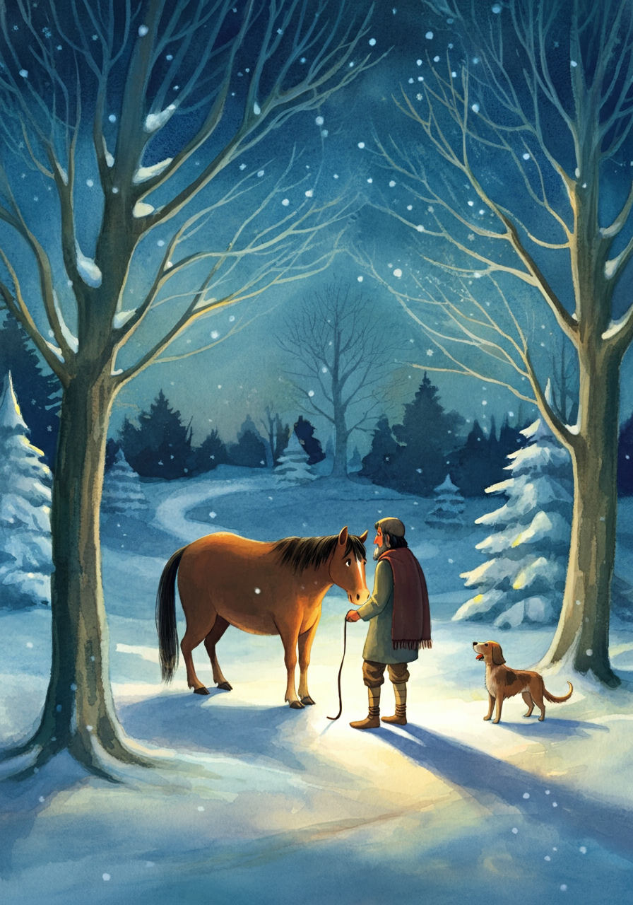 THE MAN, THE HORSE, THE OX, and THE DOG