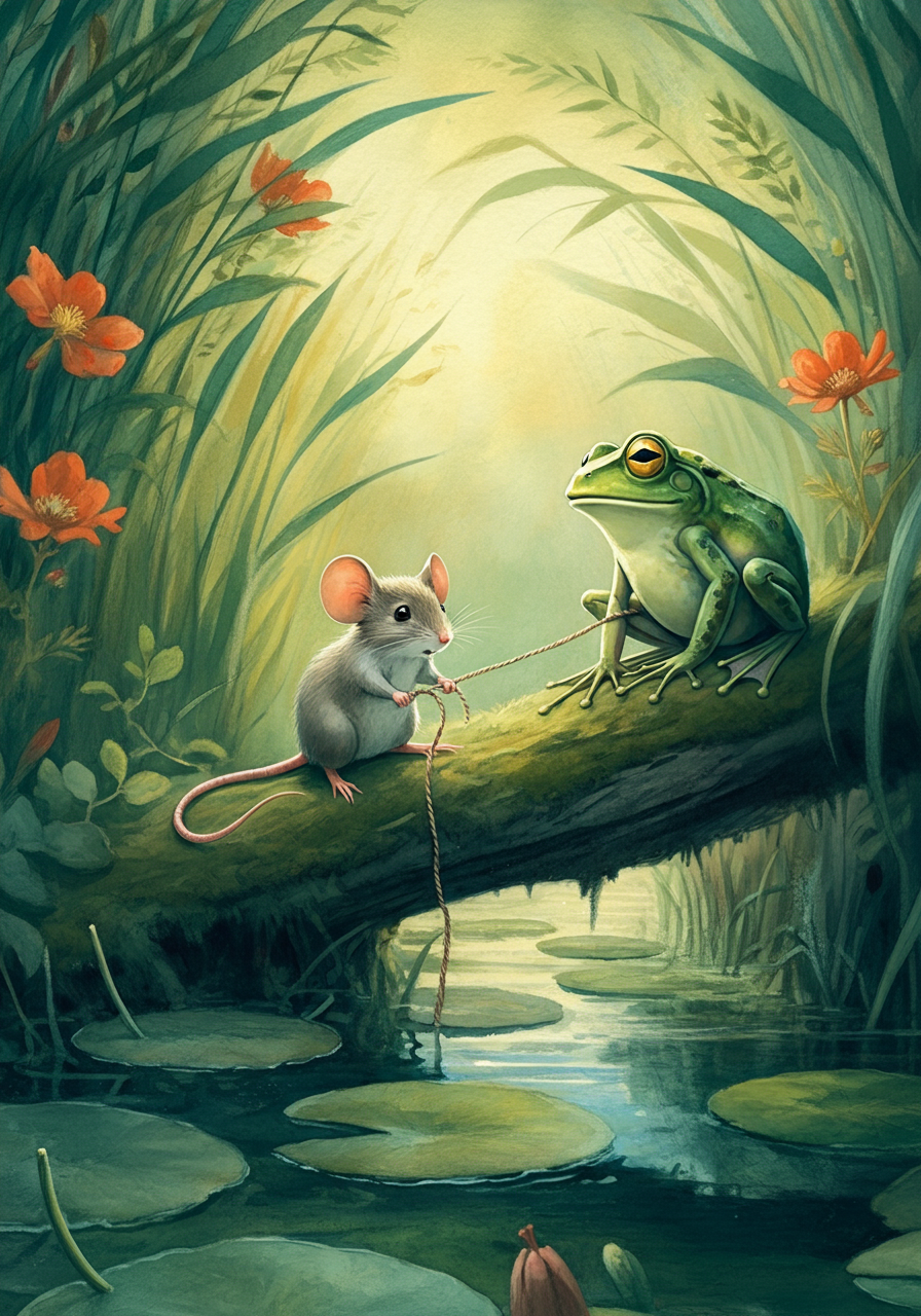 THE MOUSE, THE FROG, and THE HAWK