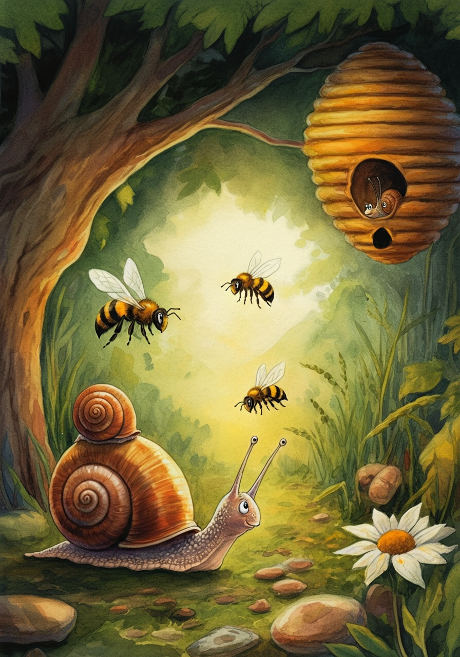 THE BEES and THE SNAIL