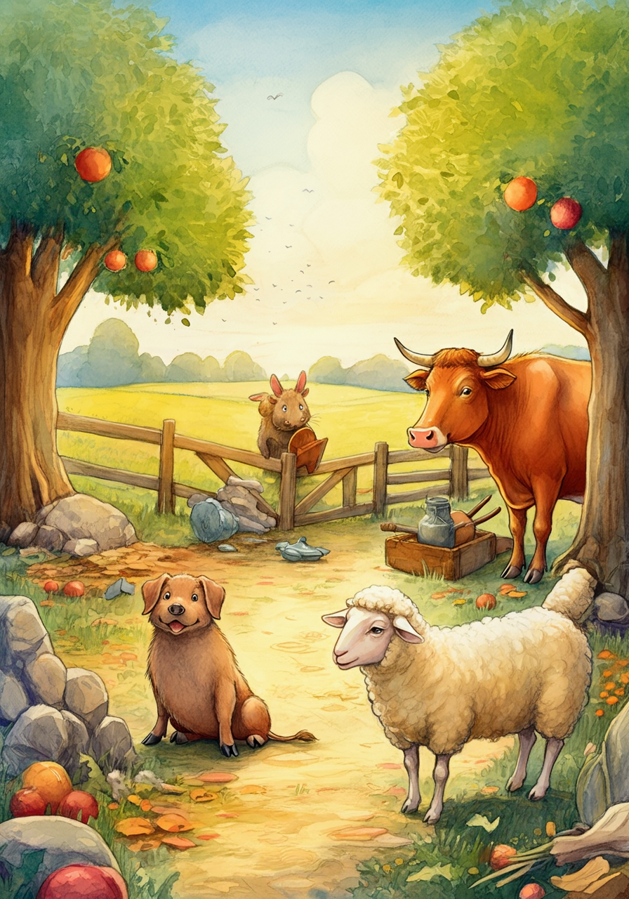 THE HOG, OX, COW, DOG, and SHEEP