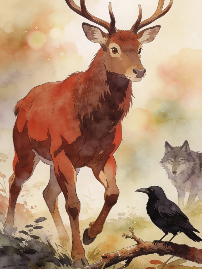 THE STAG, THE CROW, and THE WOLF