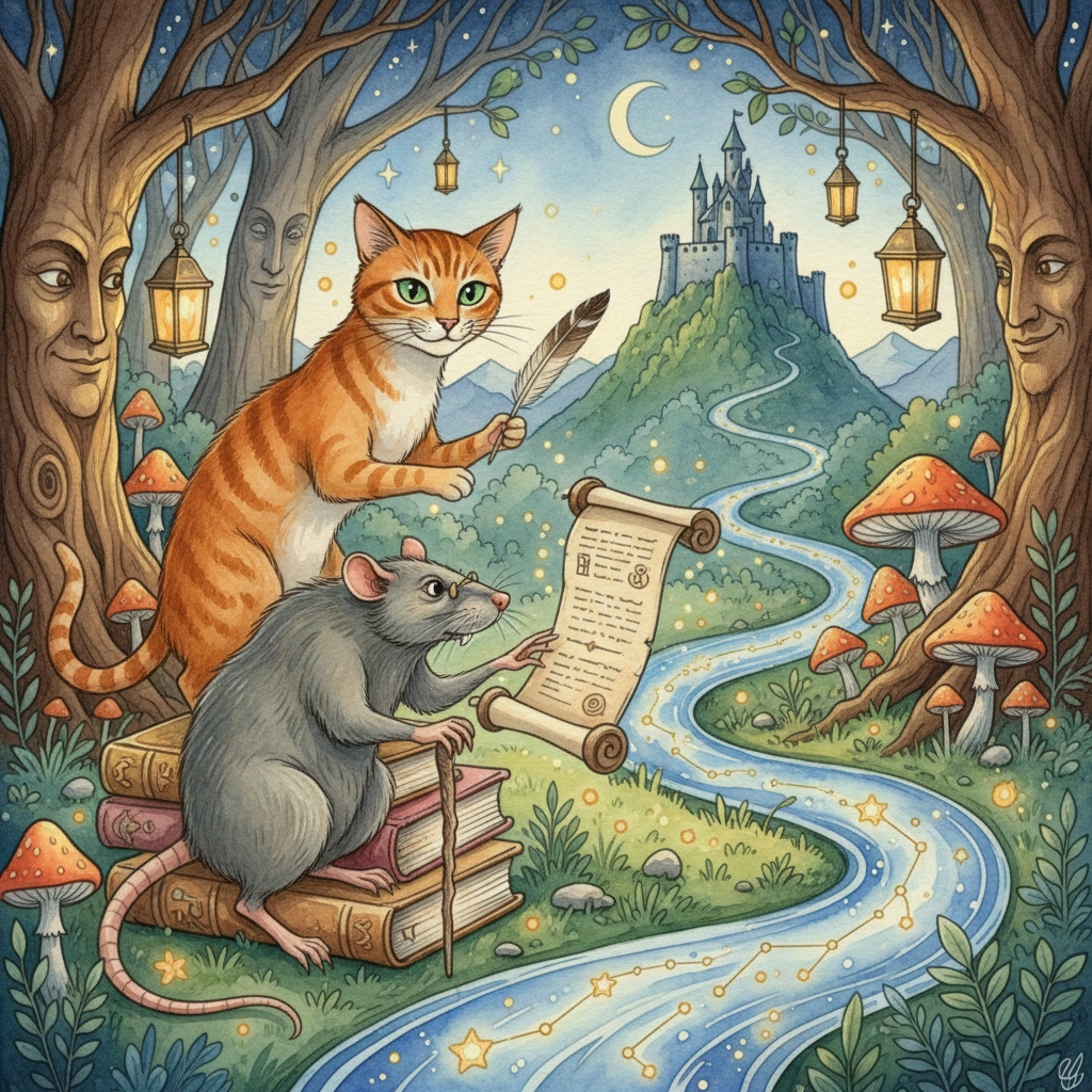 THE CAT and THE OLD RAT