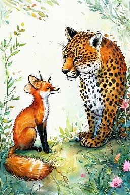 THE FOX and THE LEOPARD
