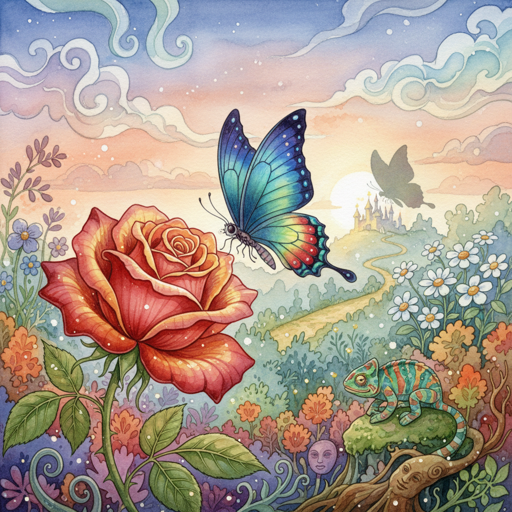 THE ROSE and THE BUTTERFLY