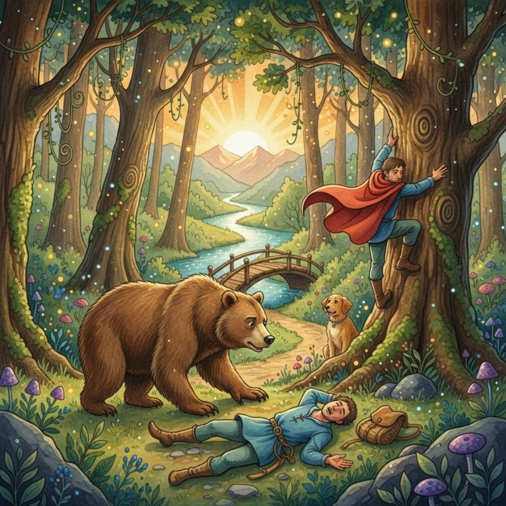 The Bear and the Two Travelers