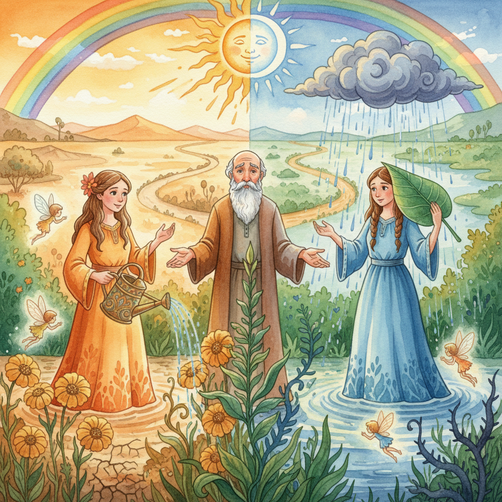 The Father and His Two Daughters