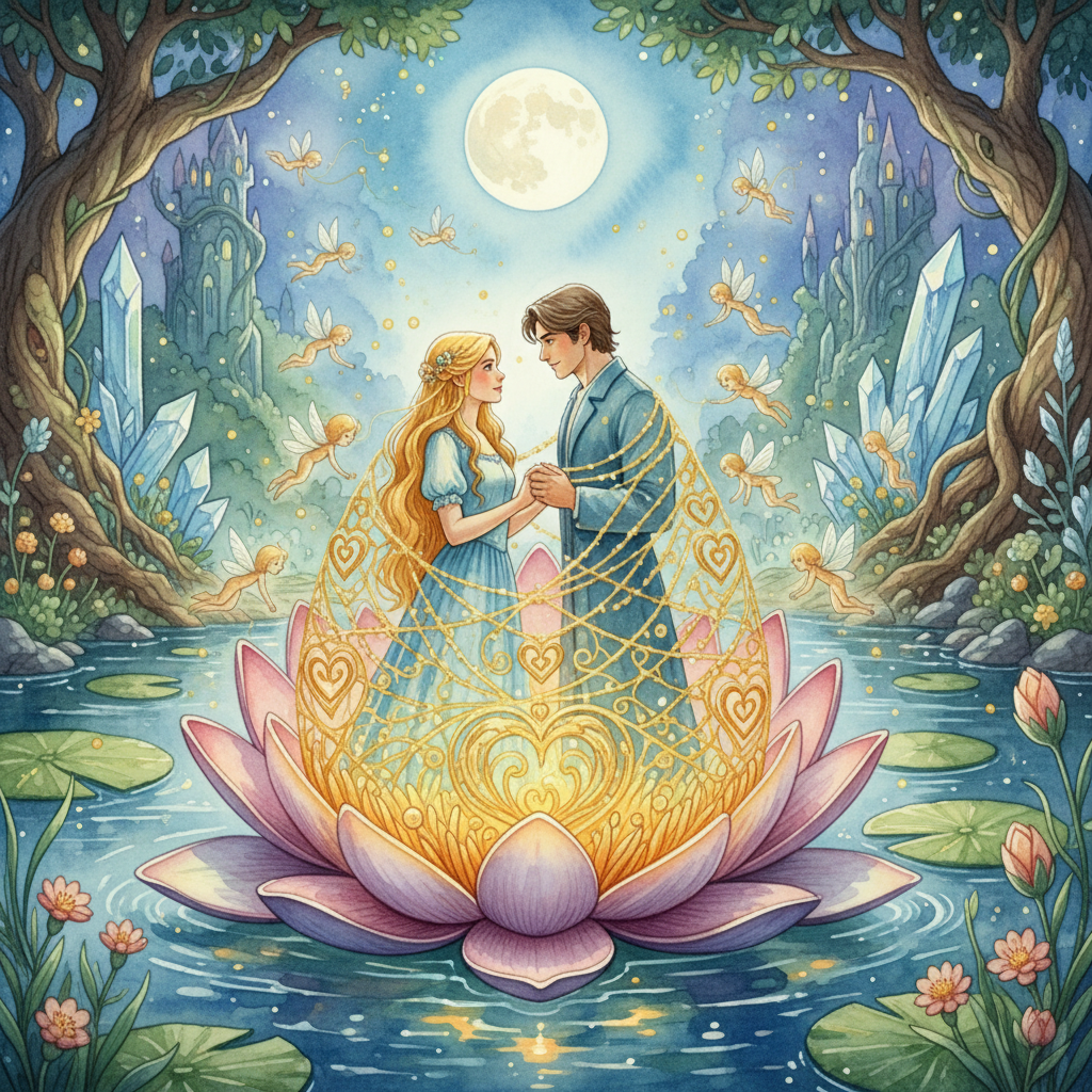 Cover: THE WATER-LILY. THE GOLD-SPINNERS