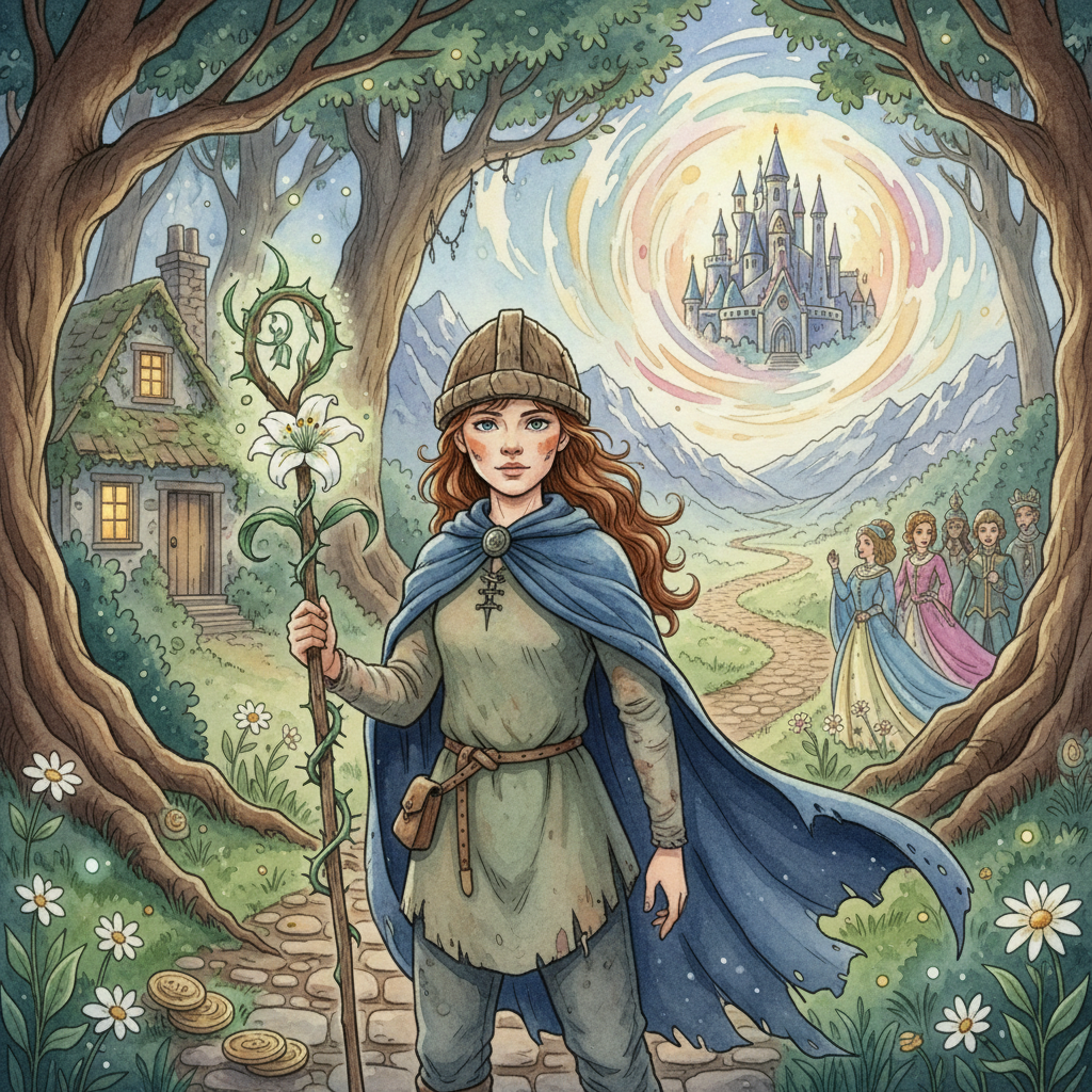 Cover: The Maiden with the Wooden Helmet