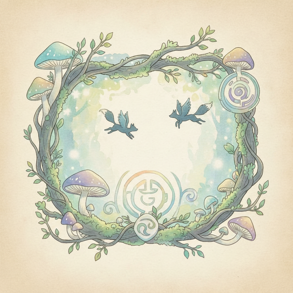 Ghibli-style decorative element for i 297.