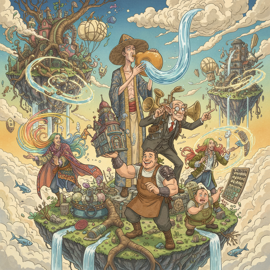 HOW SIX MEN GOT on in the WORLD