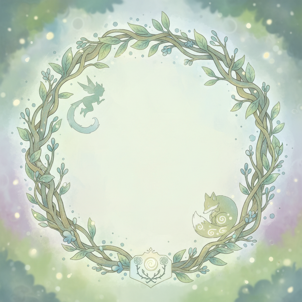 Ghibli-style decorative element for i 051.