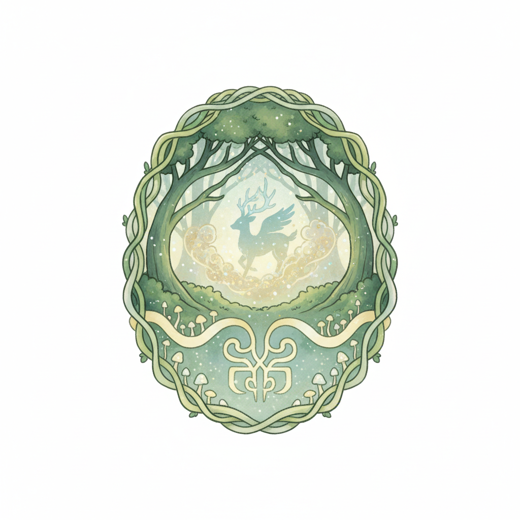 Ghibli-style decorative element for i 345.