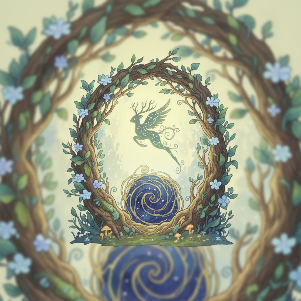 Ghibli-style decorative element for i 187.