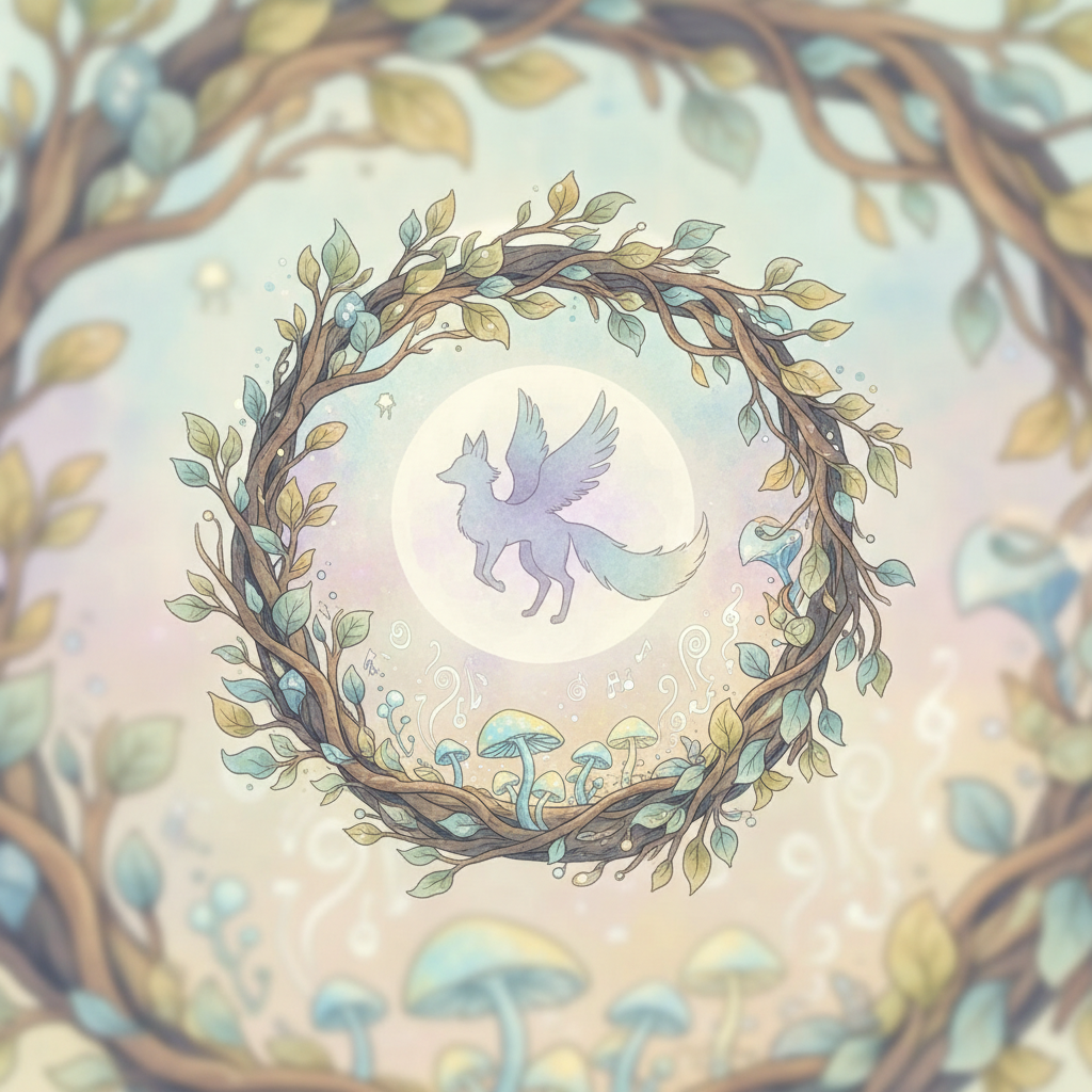 Ghibli-style decorative element for i 360.