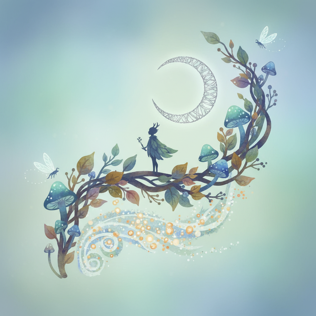 Ghibli-style decorative element for i 410.