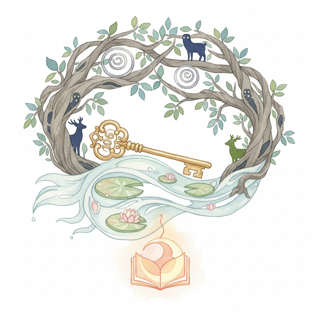 Ghibli-style decorative element for i 402.