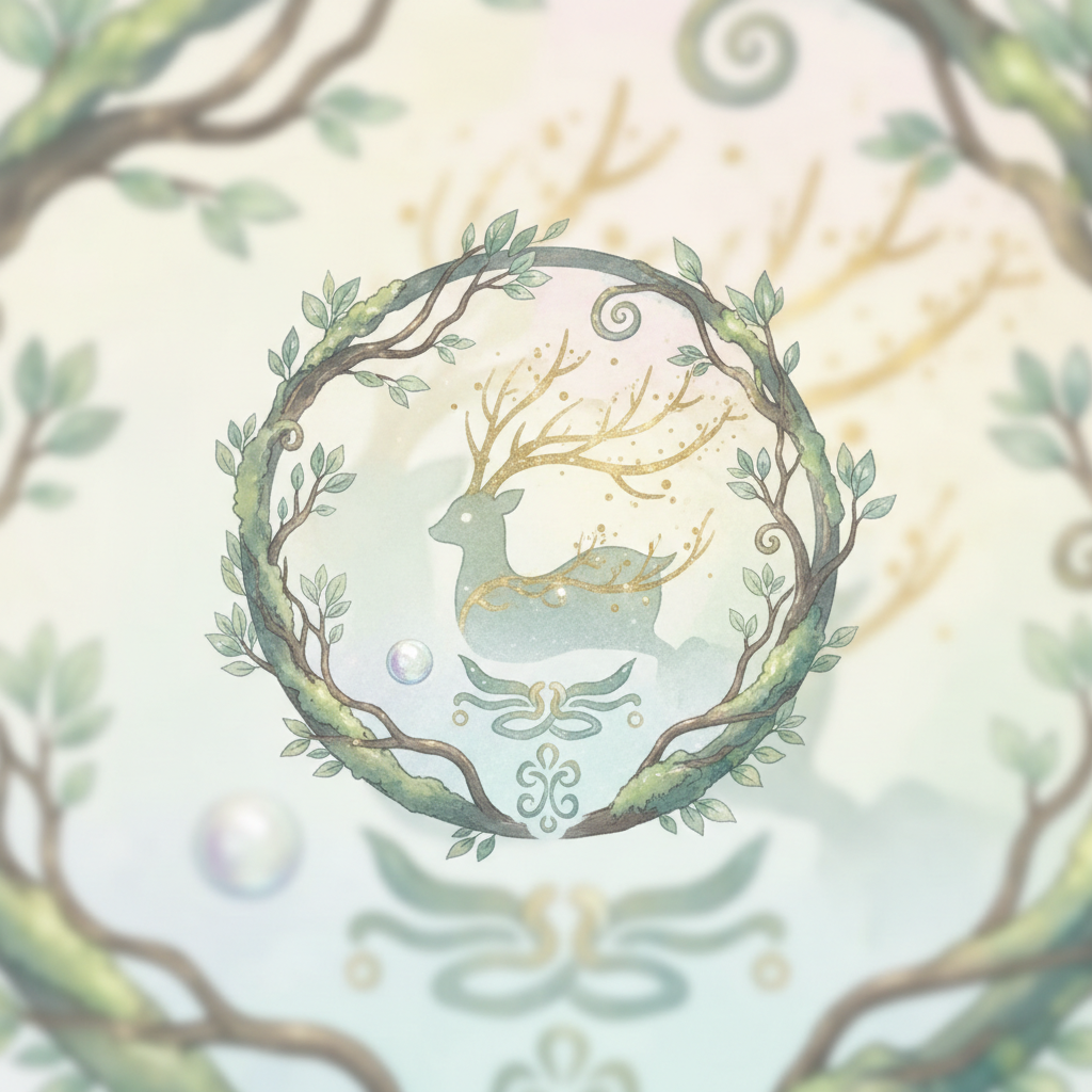 Ghibli-style decorative element for i 053.