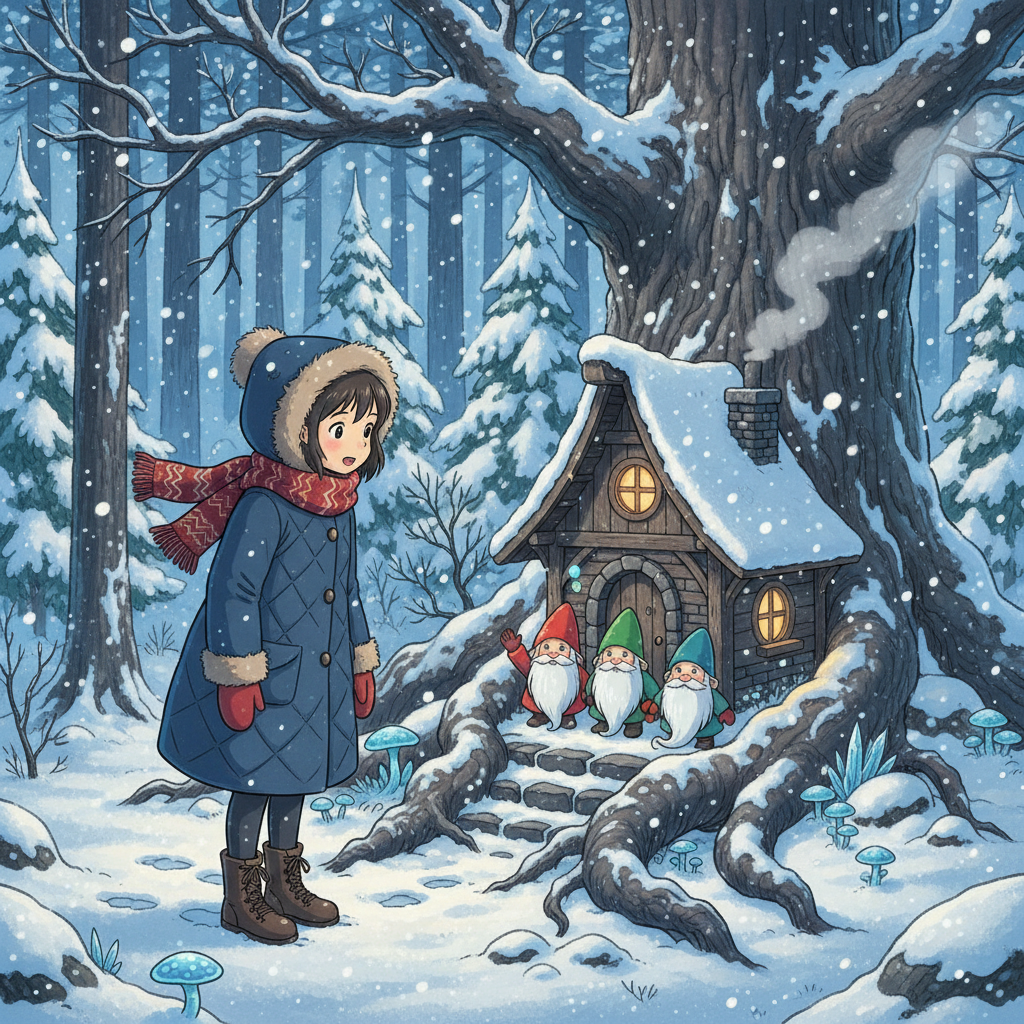 THE THREE LITTLE MEN in THE WOOD