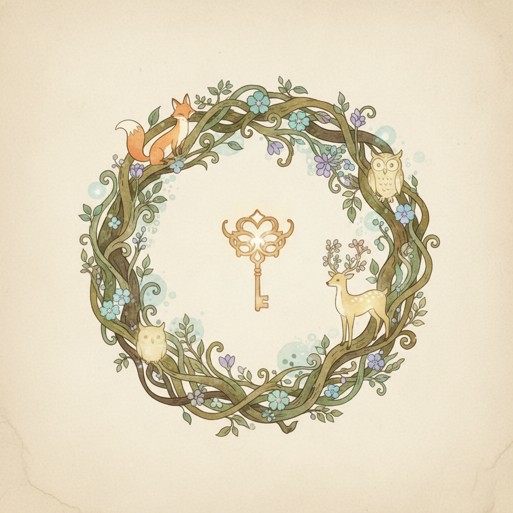 Ghibli-style decorative element for i 318.