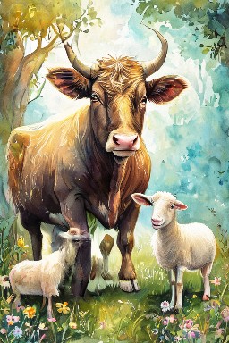 The Heifer, the Goat, and the Sheep