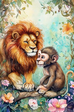 The Lion and the Monkey