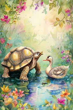 The Tortoise and the Two Ducks