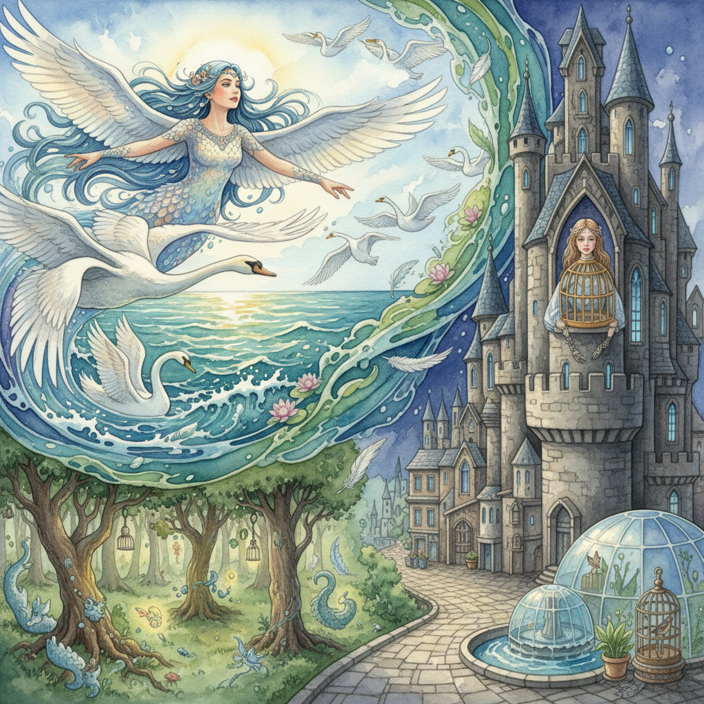 The Sea-Maiden Who Became a Sea-Swan