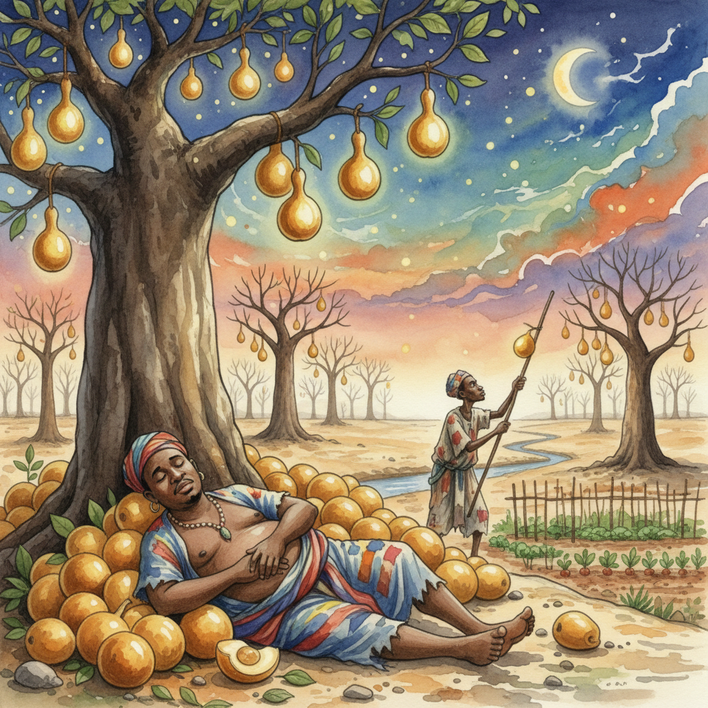 THE MAN and THE DOUKANA TREE