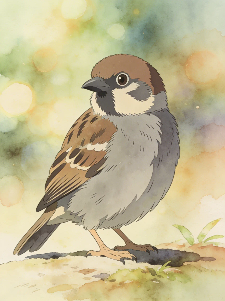 THE SPARROW and THE PEACOCK