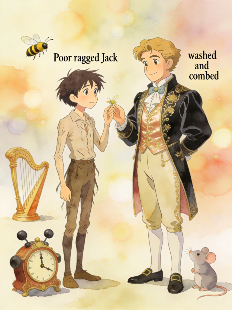 The Bee, the Harp, the Mouse, and the Bum-Clock