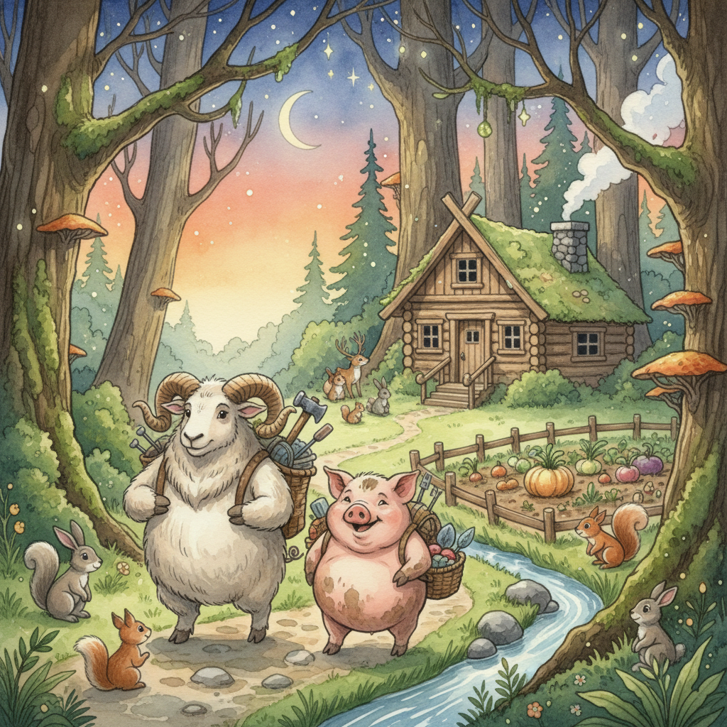 The Ram and the Pig Who Went Into the Woods to Live by Themselves