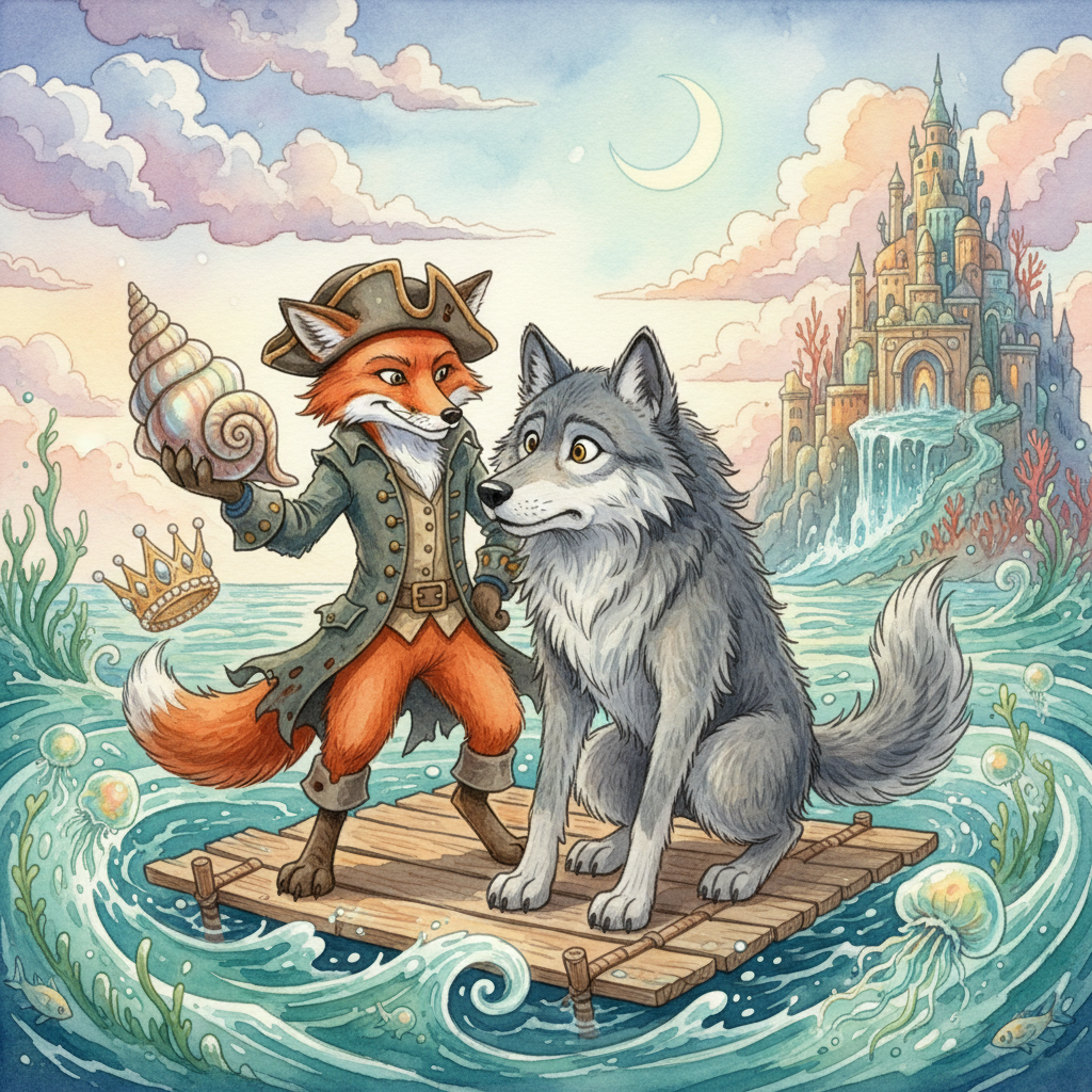 THE SEA, THE FOX, and THE WOLF