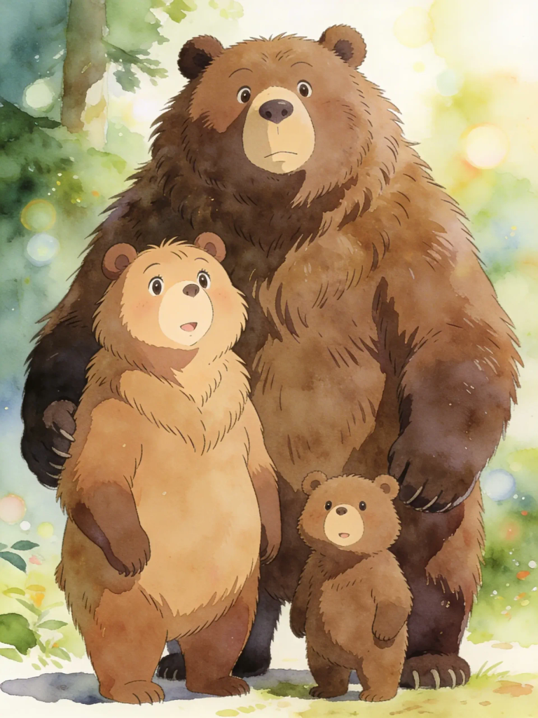 Cover: THE THREE BEARS