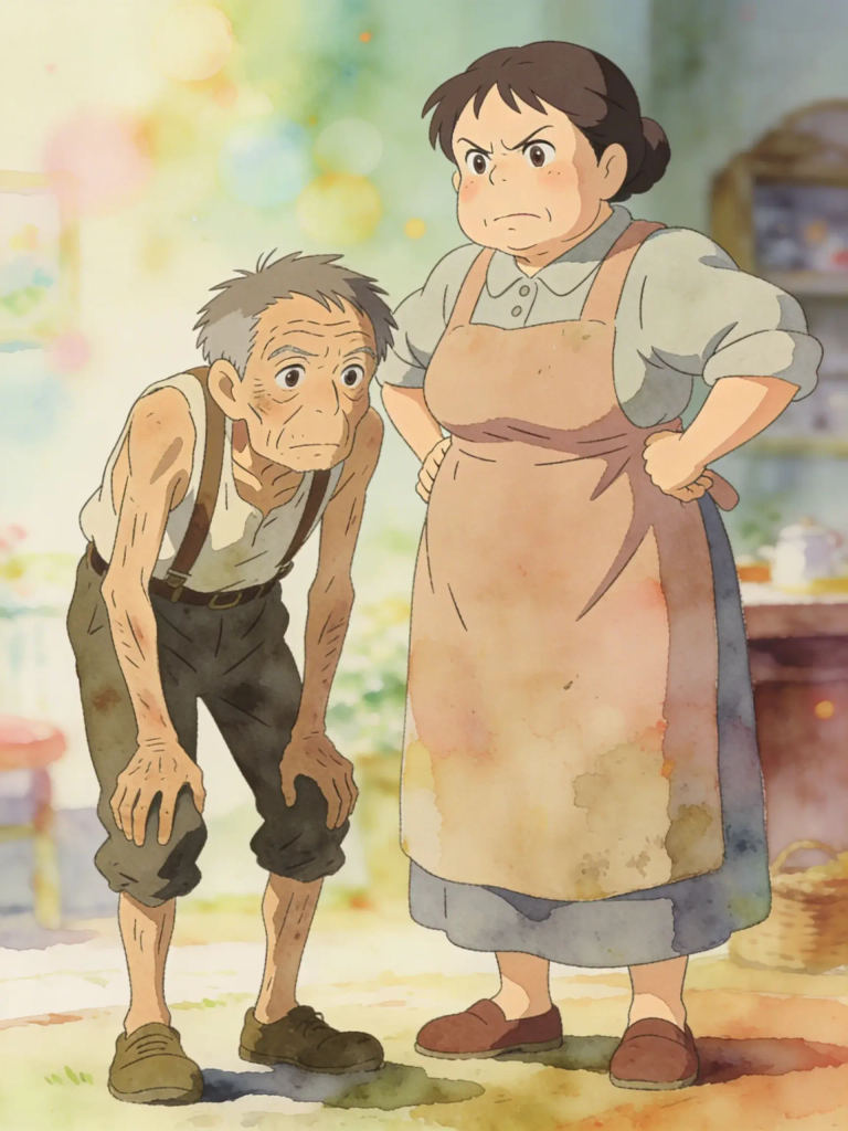 THE MILD MAN and HIS CANTANKEROUS WIFE