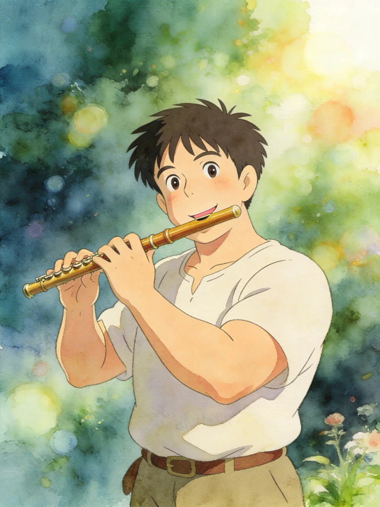 Cover: Der Beherzte Flötenspieler