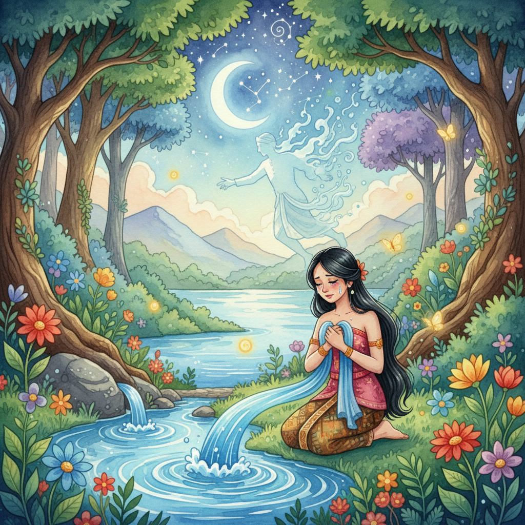 Cover: Asal Mula Telaga Biru